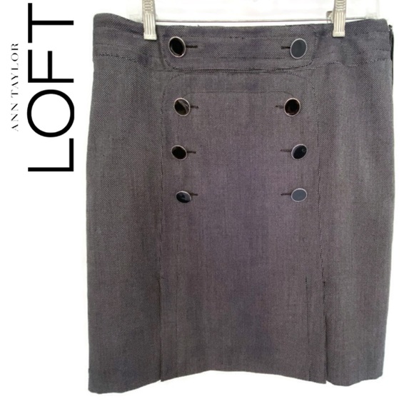 COPY - Ann Taylor Loft Skirt SUIT Dk Navy - 10/12 - Picture 5 of 16